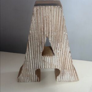 Rustic Wooden Letter A Decor